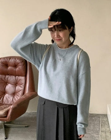 Elba Alpaca Wool Round Pastel Color Knit